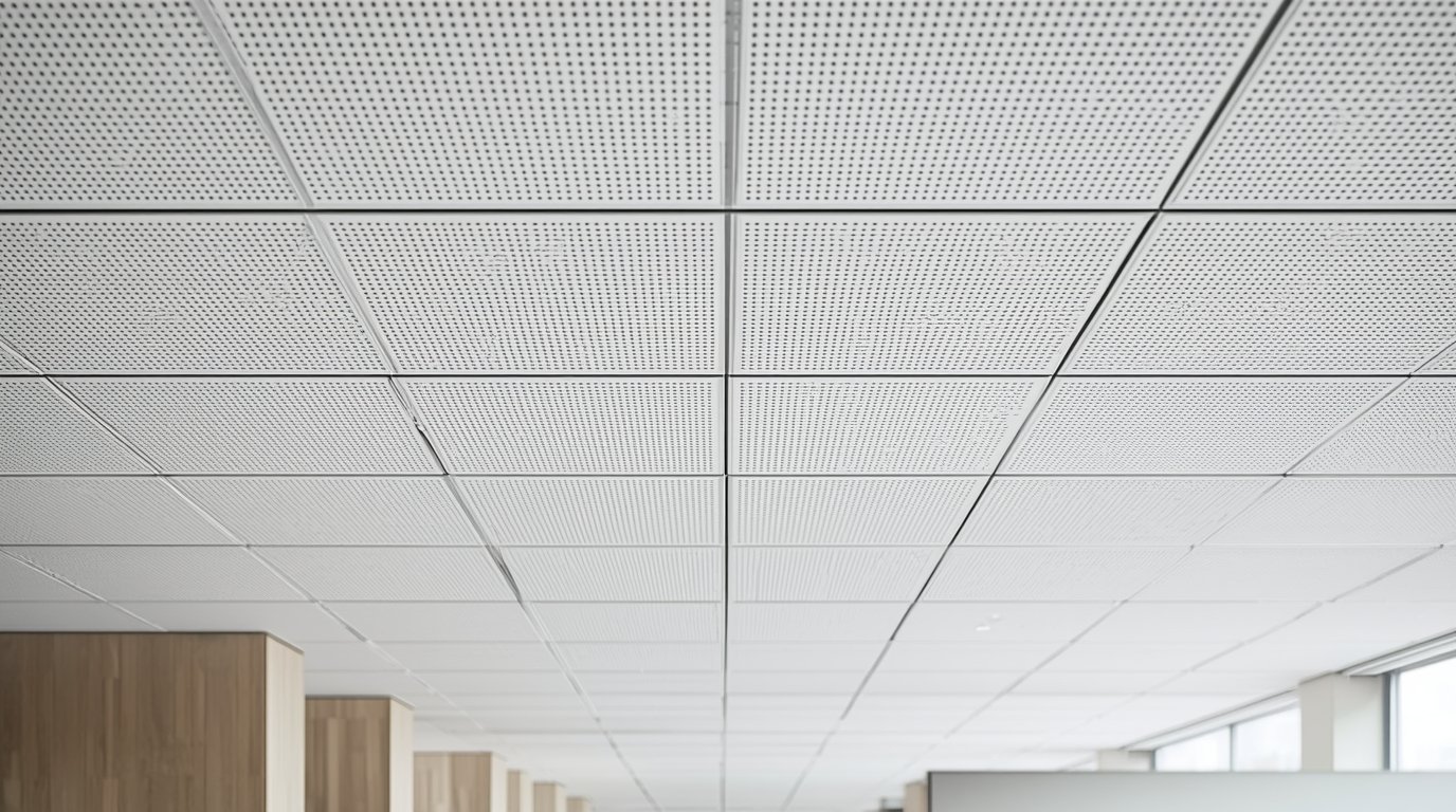 Wealthyiuautomat acoustic ceiling installation in office space