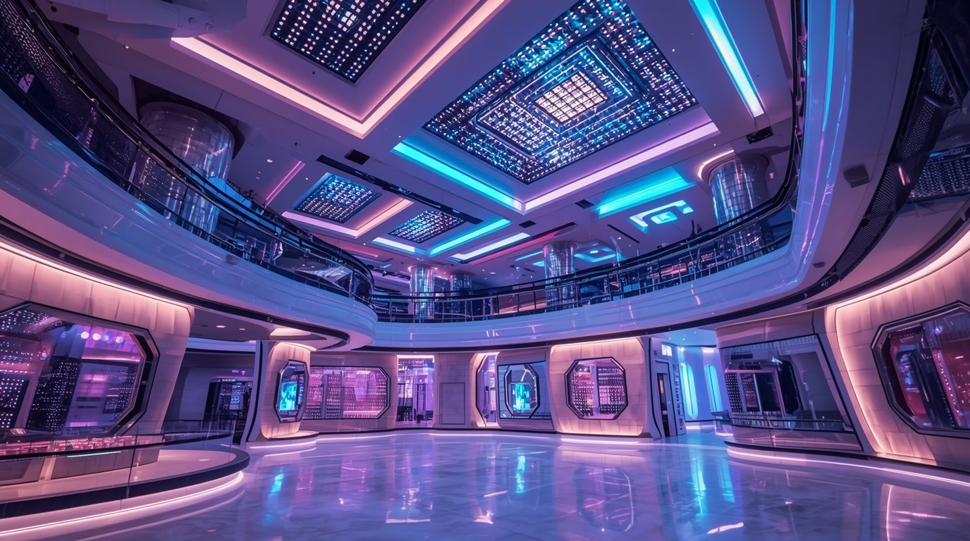 Wealthyiuautomat multilevel en LED-geïntegreerde plafonds